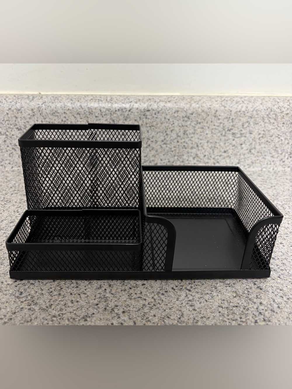Black Mesh Desk Organizer